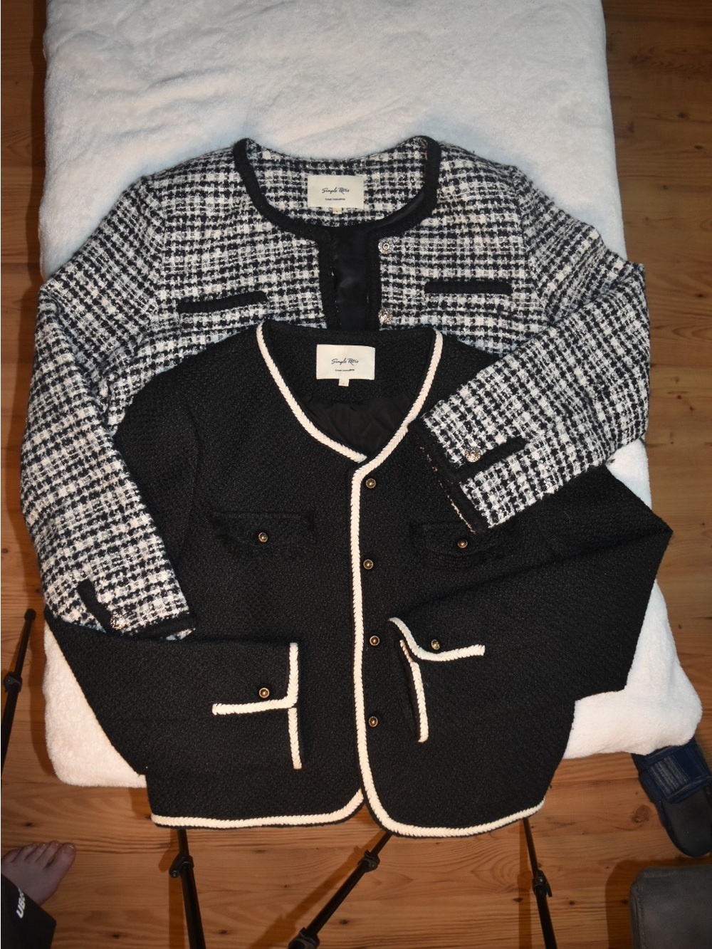 Simple Retro Tweed Jackets - Picture 2 of 13